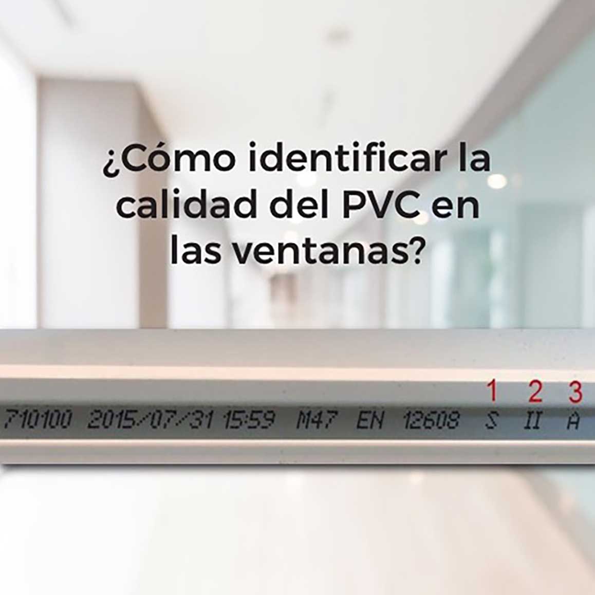 ¿Cómo calificar el perfil de PVC?